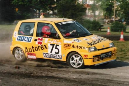 Jacek Sikora i Marek Kaczmarek - Fiat Cinquecento Sporting.